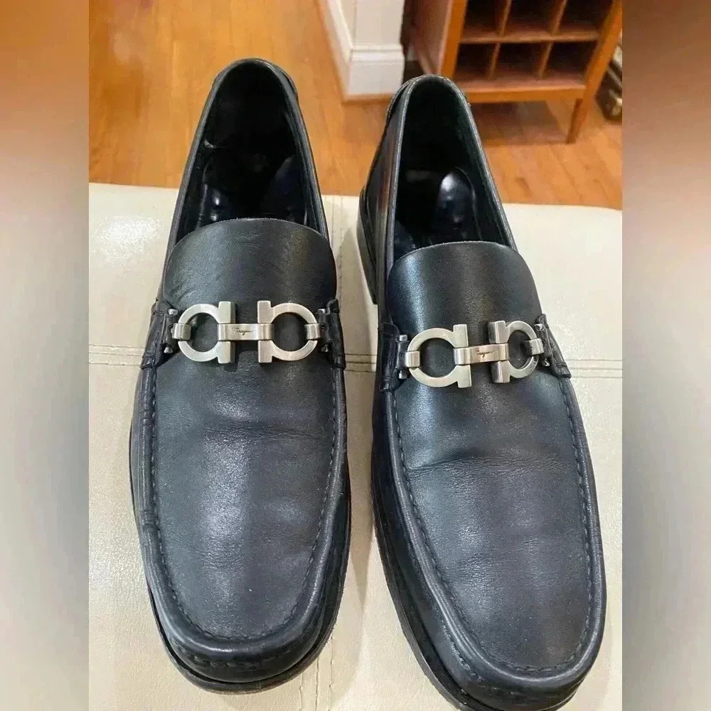 Ferragamo Mens Loafers Sz 7.5